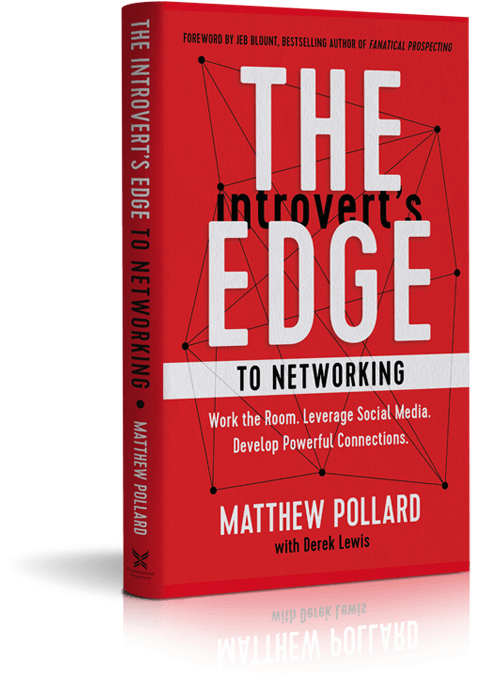 This is a photo of the The Introverts Edge To Networking Book By Matthew Pollard